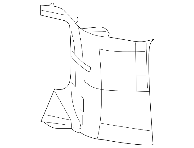 1AX78HDAAE Деталь UPPER QTR TRIM, RIGHT