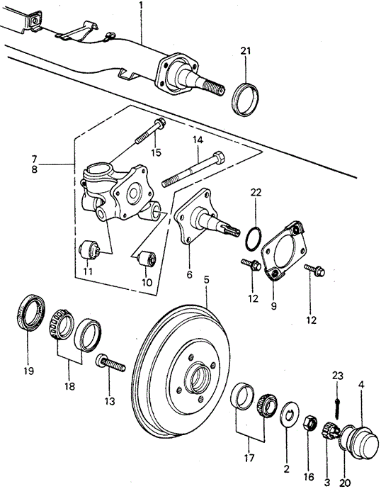 CHASSIS/REAR BRAKE DRUM for 1981 Honda CIVIC HATCHBACK #1