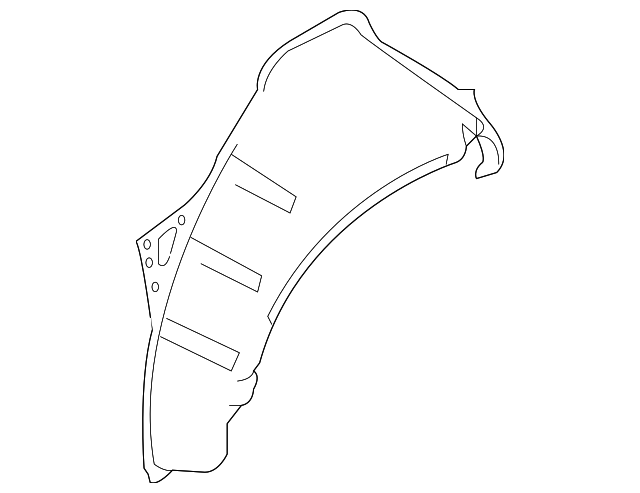 G6711-1EAAA Деталь OUTER WHEELHOUSE, LEFT