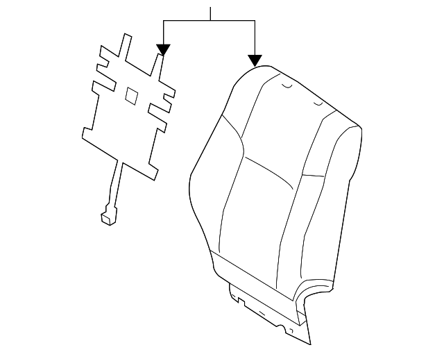 71073-3G220-B3 Деталь SEAT BACK COVER, LEFT