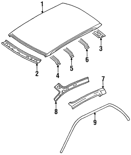200SX ROOF & COMPONENTS