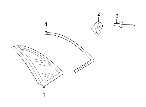 A4 Quattro GLASS & HARDWARE