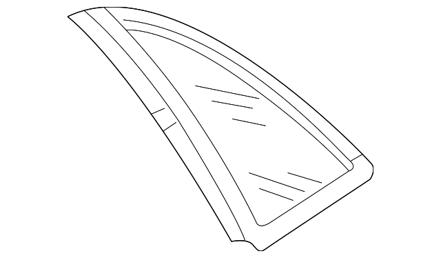 8E5-845-299-T-NVB Деталь QTR GLASS, LEFT