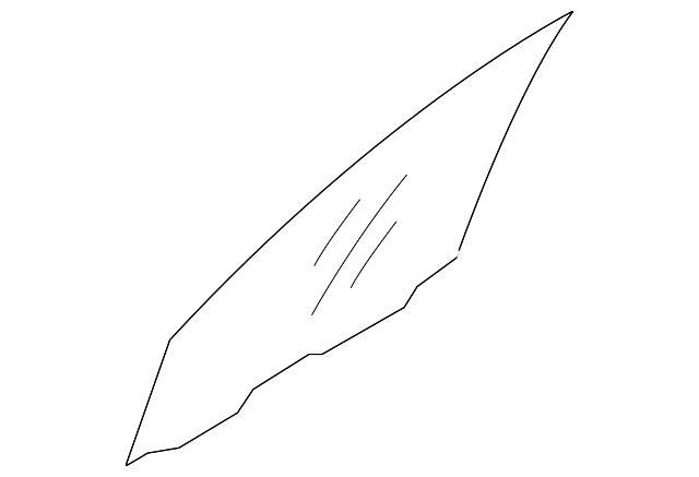 82421-0W011 Деталь DOOR GLASS, RIGHT