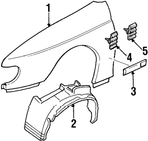 Catera EXTERIOR TRIM - FENDER