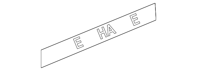 22729684 Деталь NAMEPLATE, LEFT