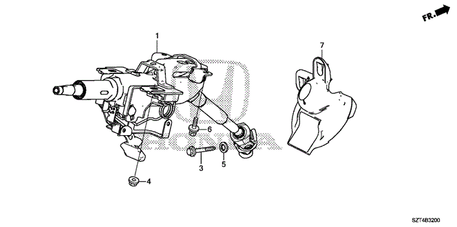 CHASSIS/STEERING COLUMN for 2011 Honda CR-Z #1
