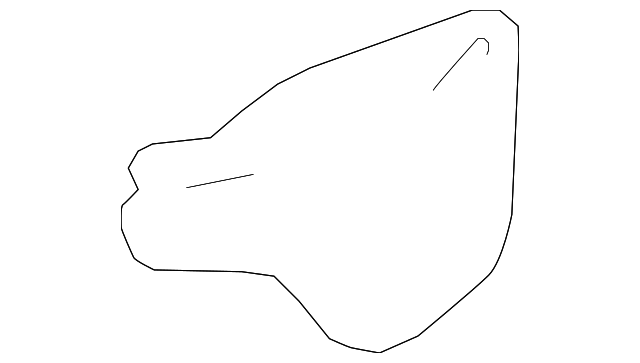 67832-0E050 WATER SHIELD, LEFT