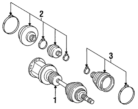 300E DRIVE AXLES