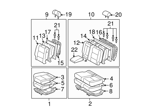 Tundra REAR SEAT COMPONENTS 2