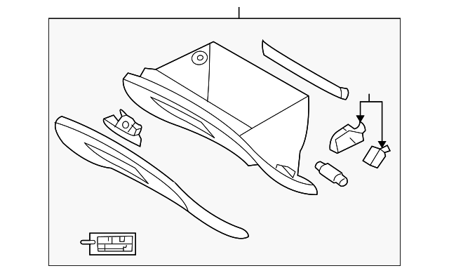 84540-1F100EZ Деталь GLOVE BOX ASSY
