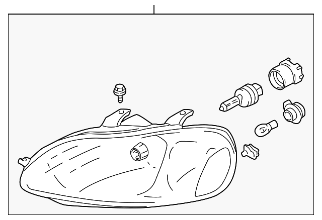 MR566306 HEADLAMP ASSY, RIGHT