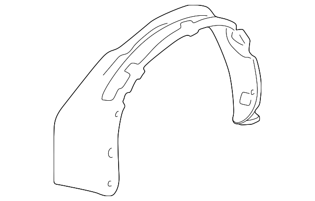 YL8Z-16103-BA Деталь FENDER LINER, LEFT