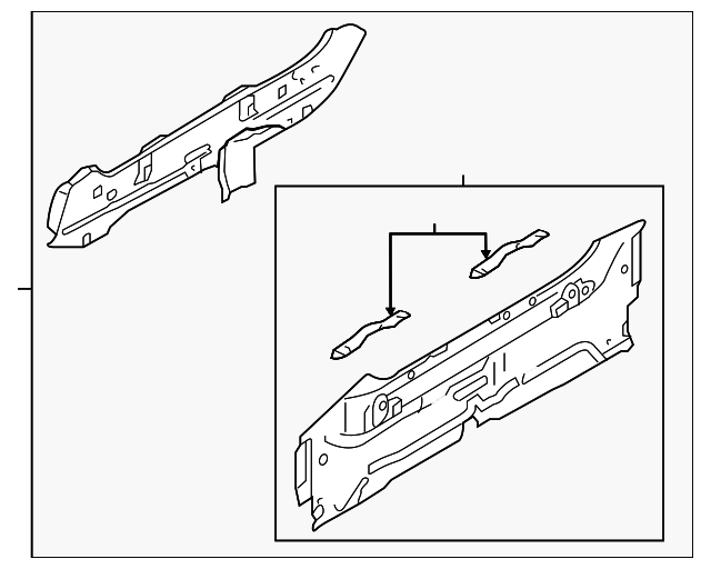 DF71-70-750A Деталь REAR PANEL ASSY
