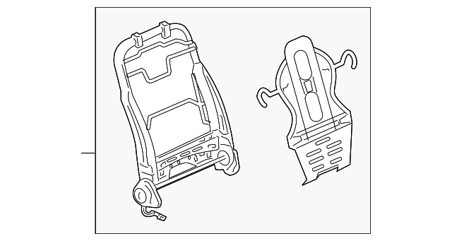 25969253 Деталь SEAT BACK FRAME, LEFT