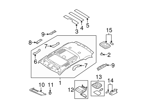 Santa Fe INTERIOR TRIM - ROOF 2