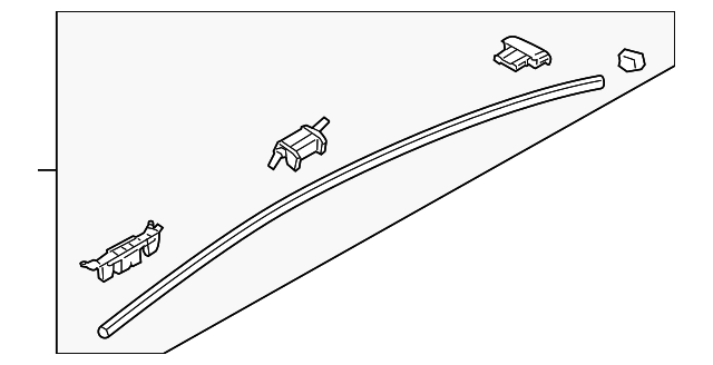 87210-2M000 Деталь ROOF MOLDING, LEFT