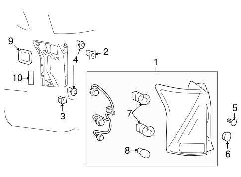 XL-7 BULBS - CHASSIS 2