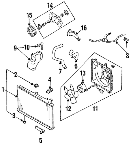 Sephia RADIATOR & COMPONENTS