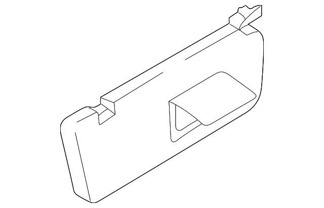 MR600222 Деталь SUNVISOR, RIGHT