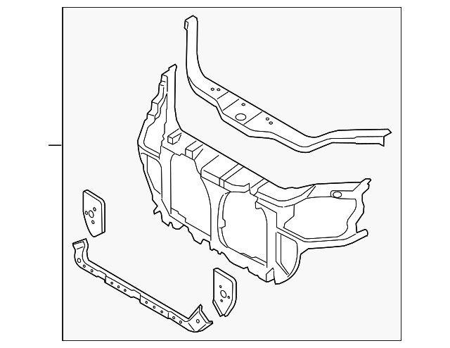 64101-1E001 Деталь RADIATOR SUPPORT