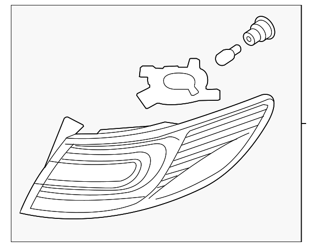 92403-3V020 Деталь TAIL LAMP ASSY, LEFT