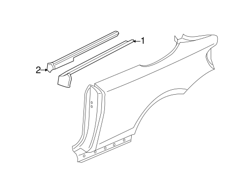 135is EXTERIOR TRIM - QUARTER PANEL