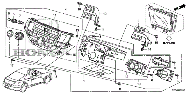 ELECTRICAL / EXHAUST / HEATER / FUEL/CENTER MODULE (NAVIGATION) for 2010 Honda ACCORD COUPE #1