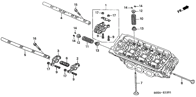 ENGINE/VALVE - ROCKER ARM (RR.) (-'01) for 2000 Honda ODYSSEY #1