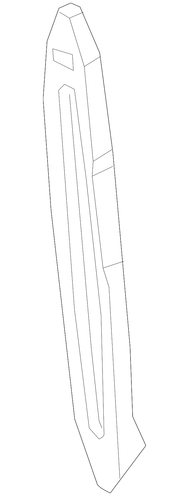 84141-A9000 Деталь REAR INSULATOR, LEFT