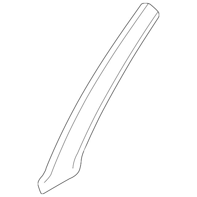 3B0-867-233-2XP Деталь WINDSHIELD PILLAR TRIM, LEFT