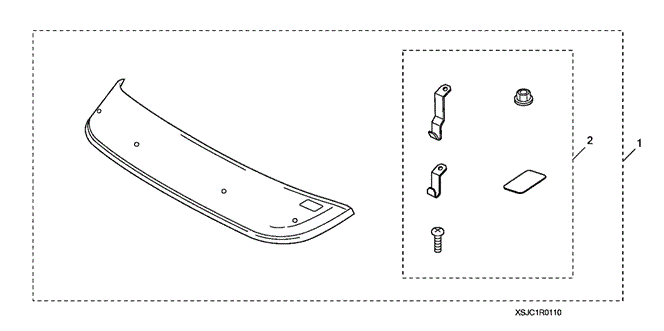 ACCESSORIES/MOONROOF VISOR for 2012 Honda RIDGELINE #1