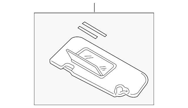 96401AM605 Деталь SUNVISOR, LEFT