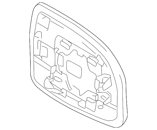 8473080J40 MIRROR GLASS, RIGHT