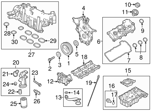 ENGINE PARTS for 2010 Ford Taurus