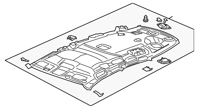 83200-T0G-A01ZA Деталь LINING ASSY., ROOF *YR416L* (MAX IVORY)