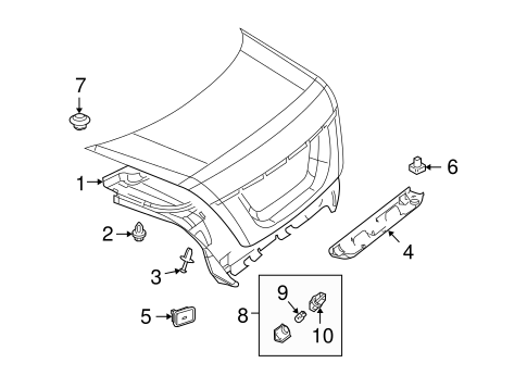 CL600 INTERIOR TRIM - TRUNK