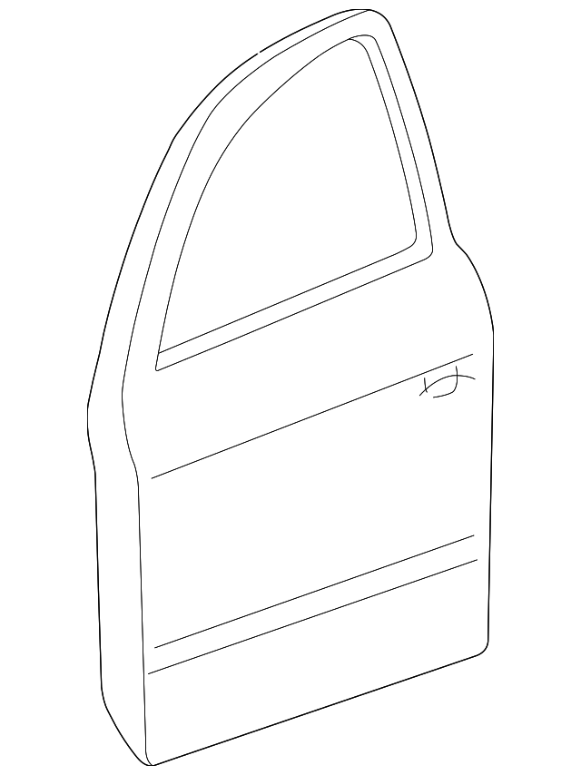 3B4-831-051-AQ Деталь DOOR SHELL, LEFT