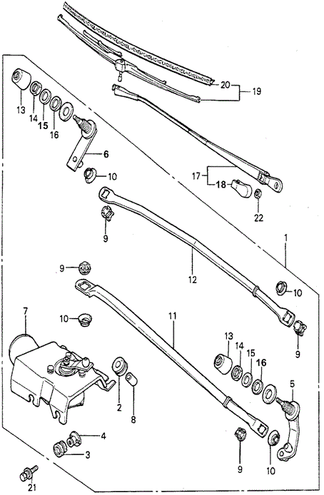 ELECTRICAL / EXHAUST / HEATER / FUEL/FRONT WINDSHIELD WIPER for 1979 Honda ACCORD SEDAN #1