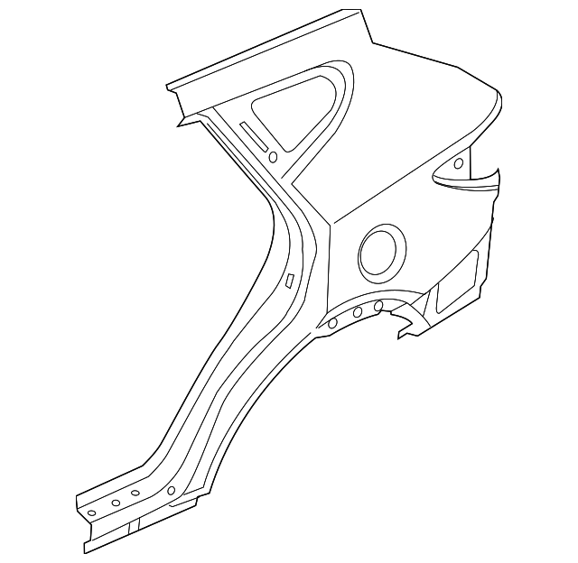 71503-4ZC00 Деталь QUARTER PANEL, LEFT