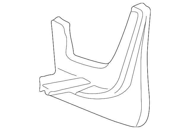 86841-3C000 Деталь MUD GUARD, LEFT