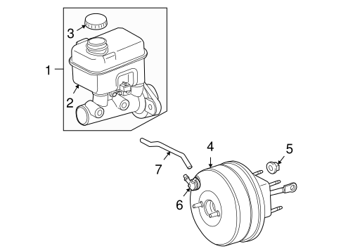 Dakota MASTER CYLINDER - COMPONENTS ON DASH PANEL 2