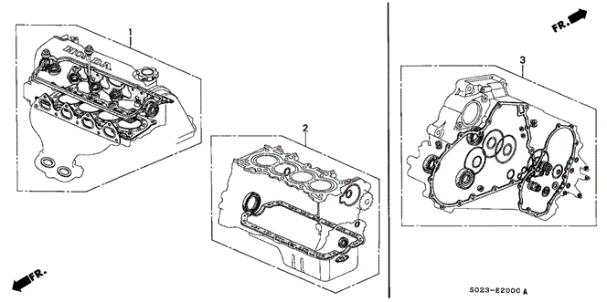 ENGINE/GASKET KIT for 1996 Honda CIVIC COUPE #1
