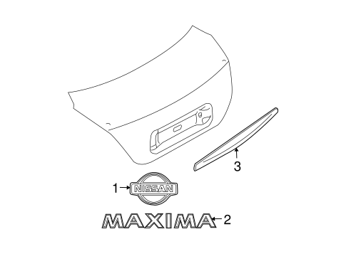 Maxima EXTERIOR TRIM - TRUNK