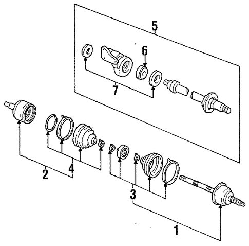 Escort DRIVE AXLES