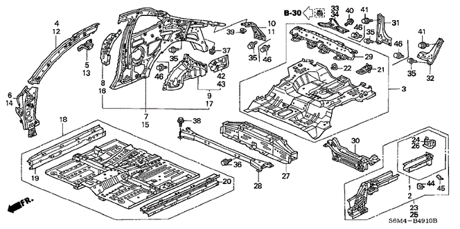 RSX FLOOR - INNER PANEL