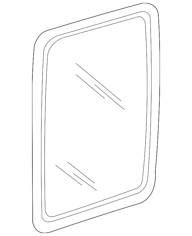 1F8273501 Деталь SIDE GLASS, LEFT