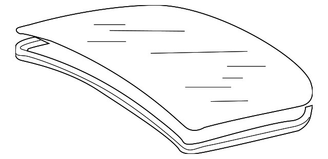 8J8-845-501-G-NVB Деталь LIFT GATE GLASS