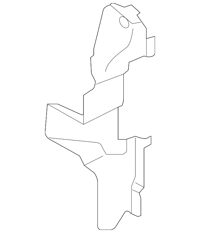 4L0-121-284 Деталь AIR BAFFLE, RIGHT