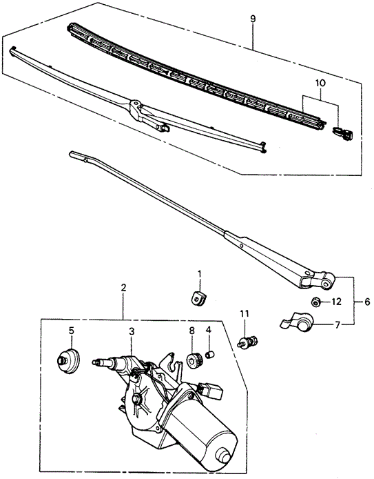 ELECTRICAL / EXHAUST / HEATER / FUEL/REAR WINDSHIELD WIPER for 1981 Honda CIVIC HATCHBACK #1